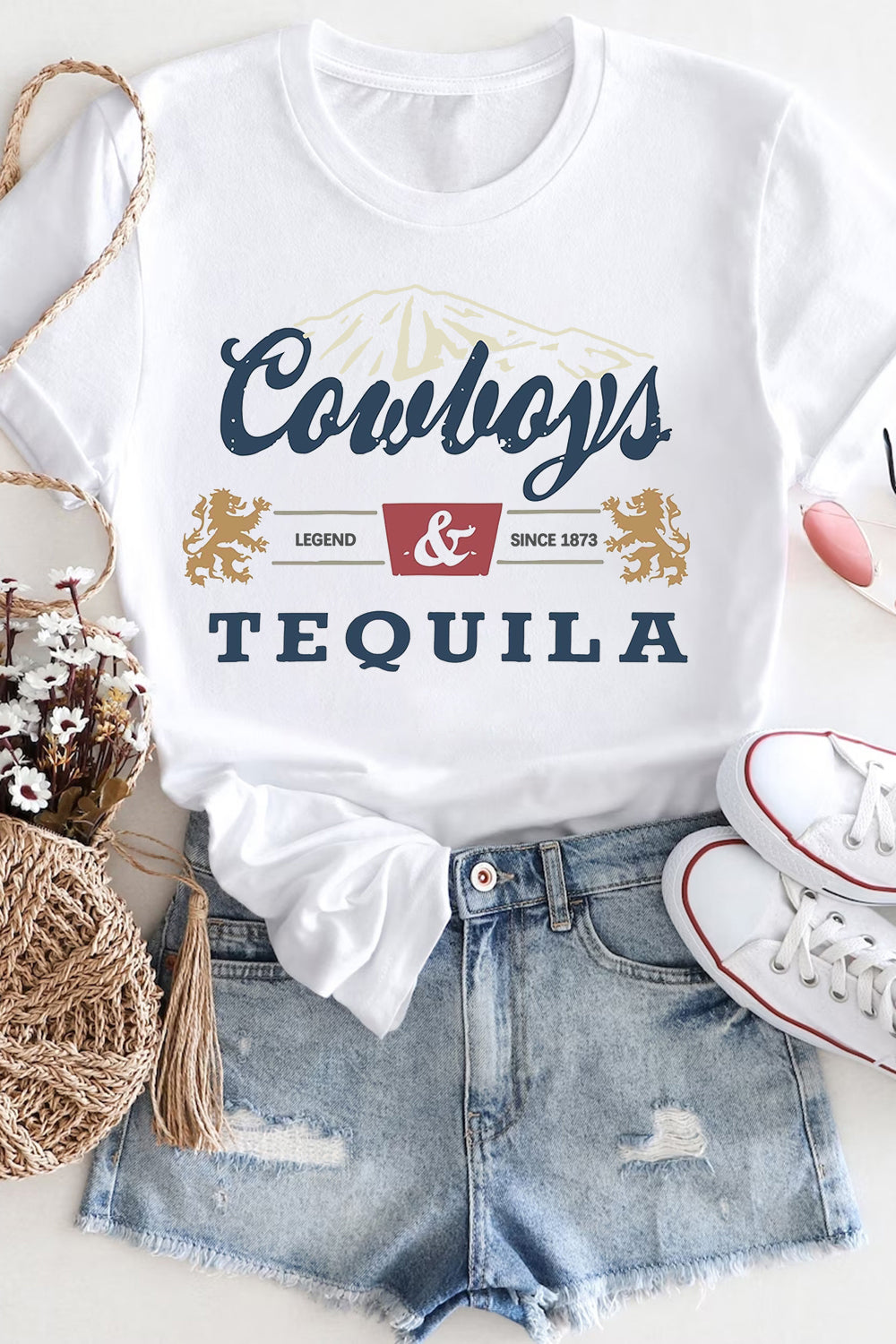 Cowboys Tequila Legend Since 1873 T-shirt For Women