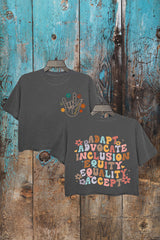 Adapt Advocate Inclusion Equity Equality Accept Crop Top