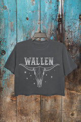 Wallen Bull Skull Starlight Crop Top