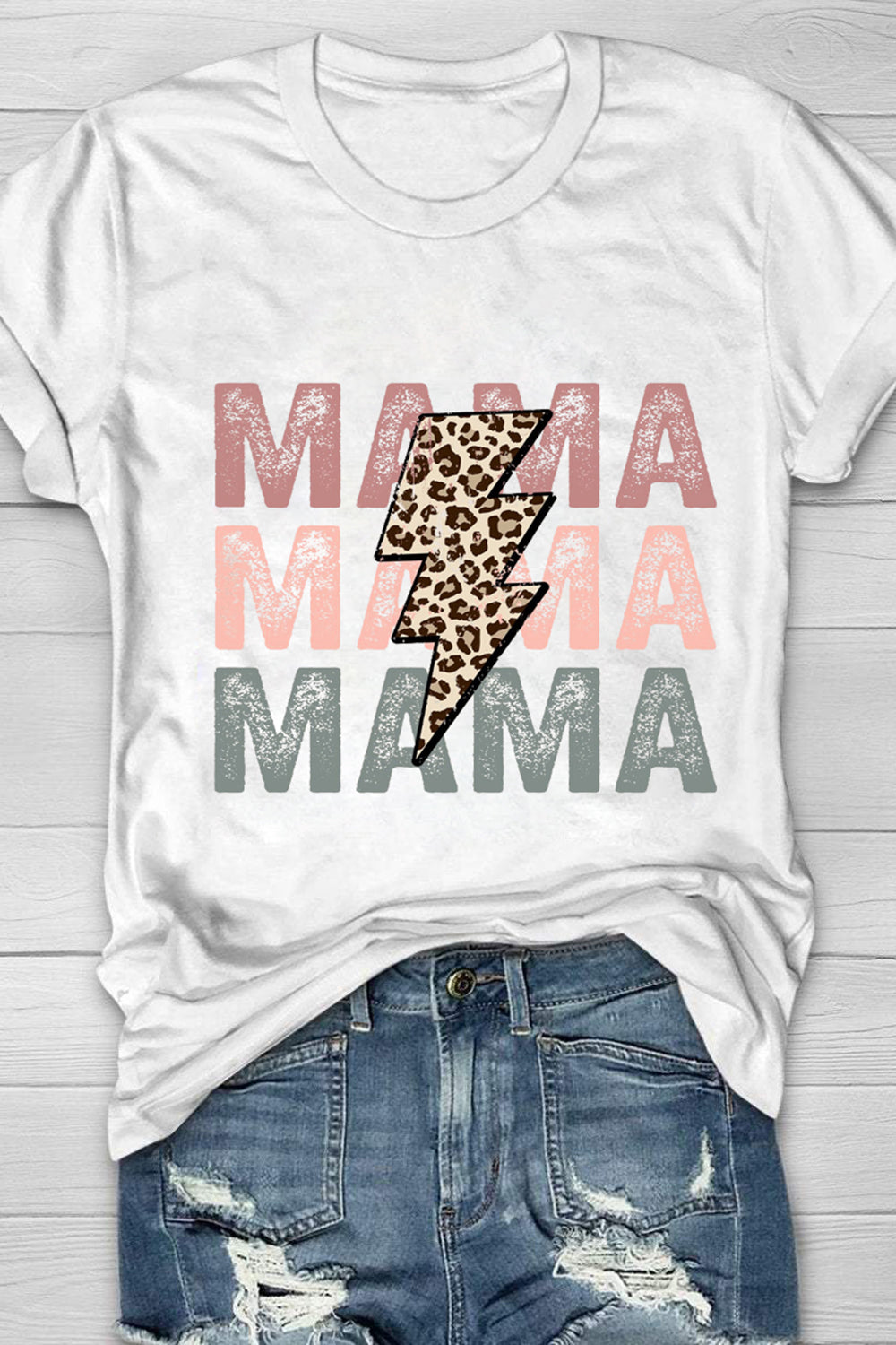 Retro Football Stacked Mama T-Shirt
