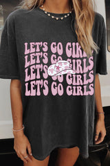 Let's Go Girls Cowboy T-shirt For Women