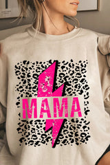 Leopard Mama Lightning Bolt Hoodie For Women