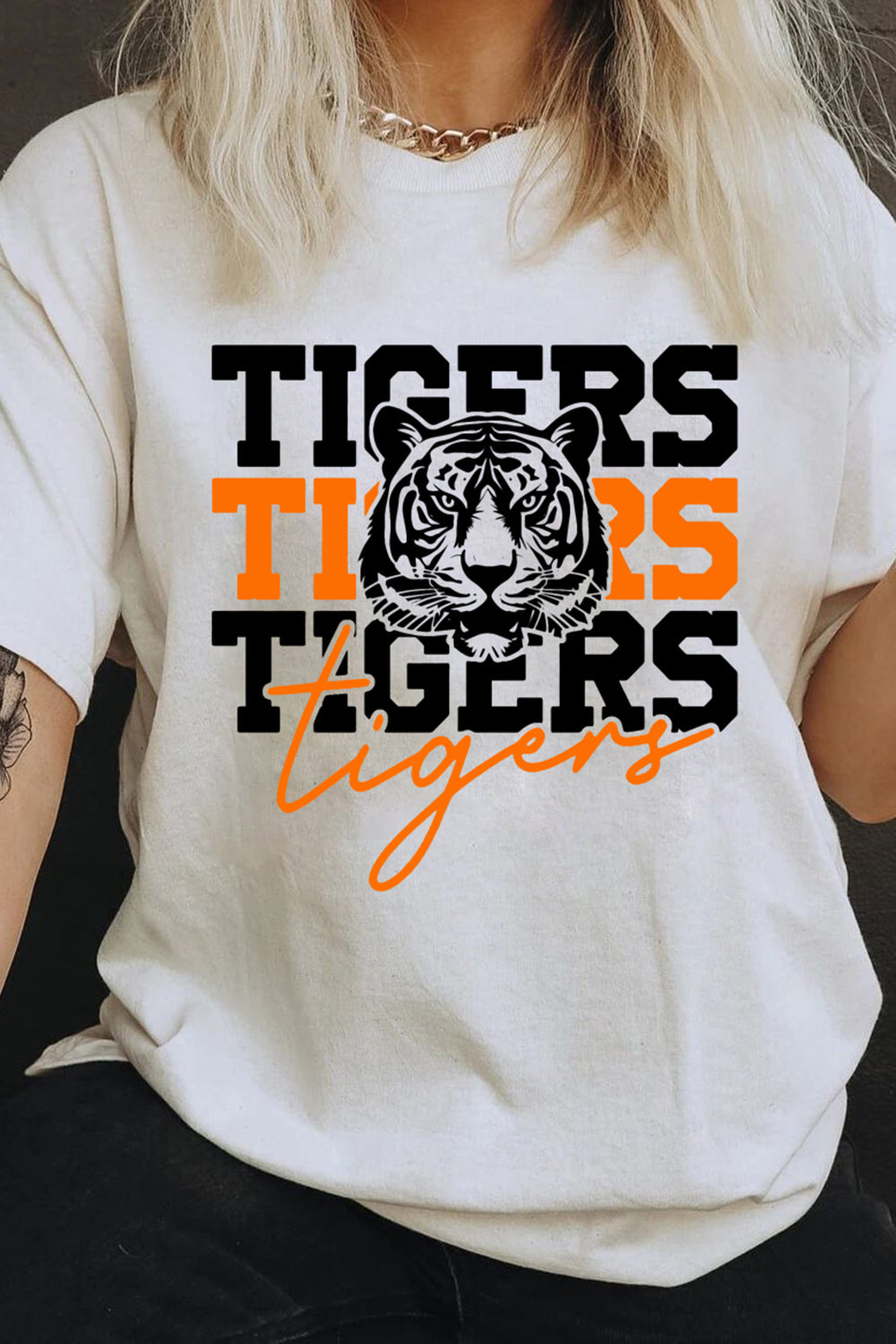 Stacked Tigers Tee For Women
