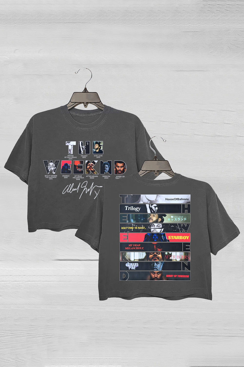 The Weeknd Album Hurry Up Tomorrow Crop Tee For Women