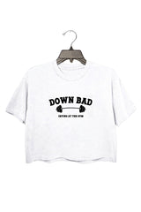 "Down Bad Crying at the Gym" Crop Top For Women