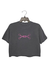 LGBTQ+ Lesbian Scissors Crop Top For Women