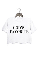 “God's Favorite” Crop Top For Women