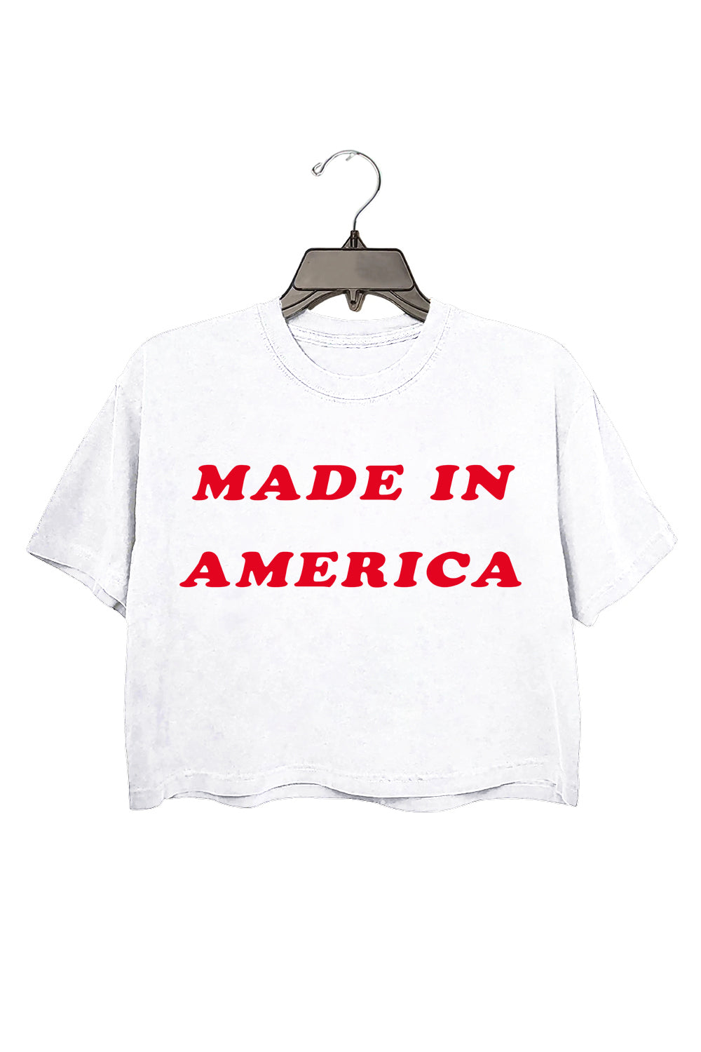 Made in America American Graphic Crop Top For Women