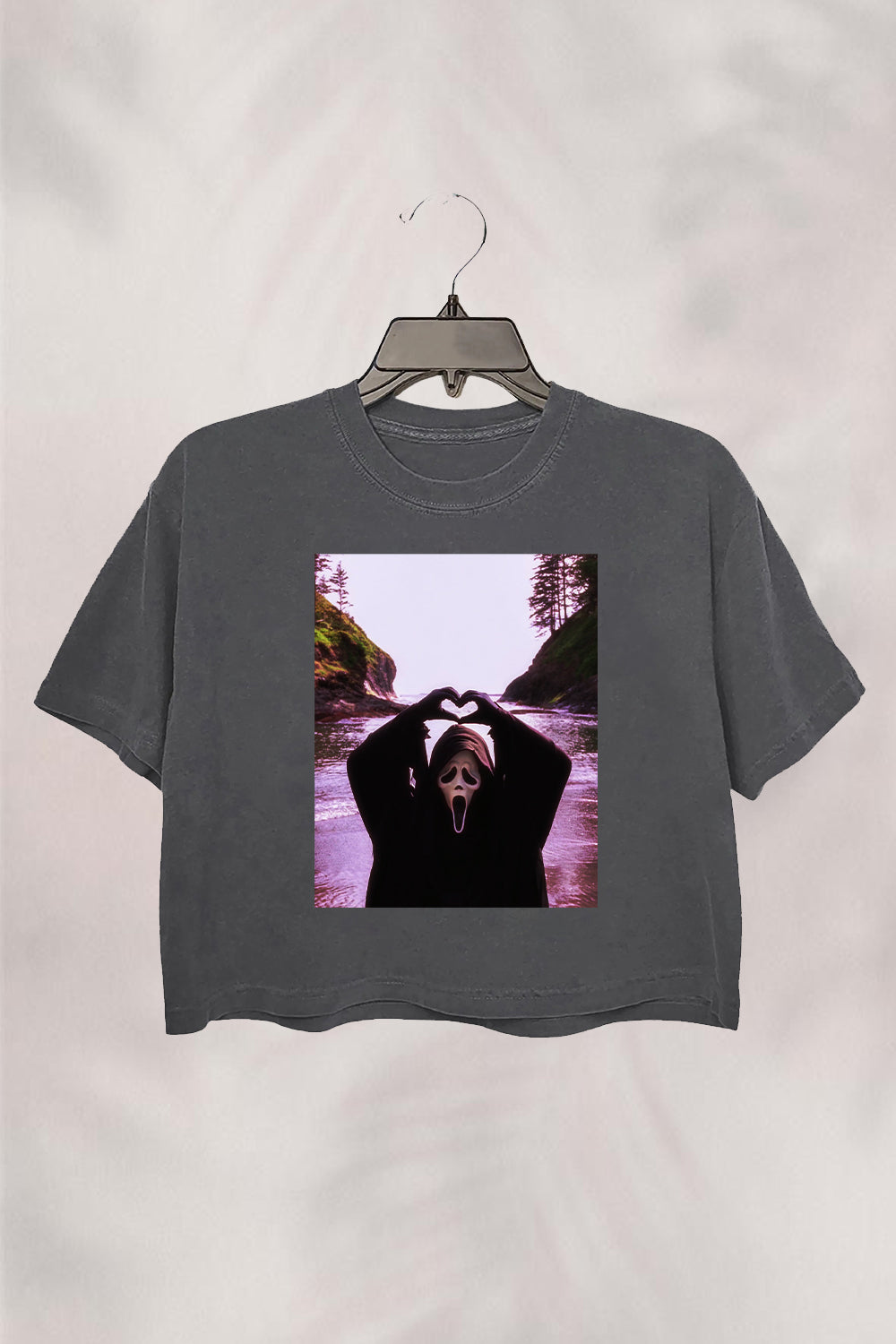 Scream Ghost Face Crop Top For Women
