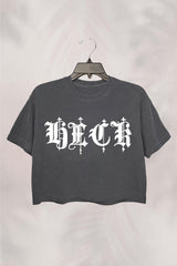 HECK Graphic Crop Top For Women