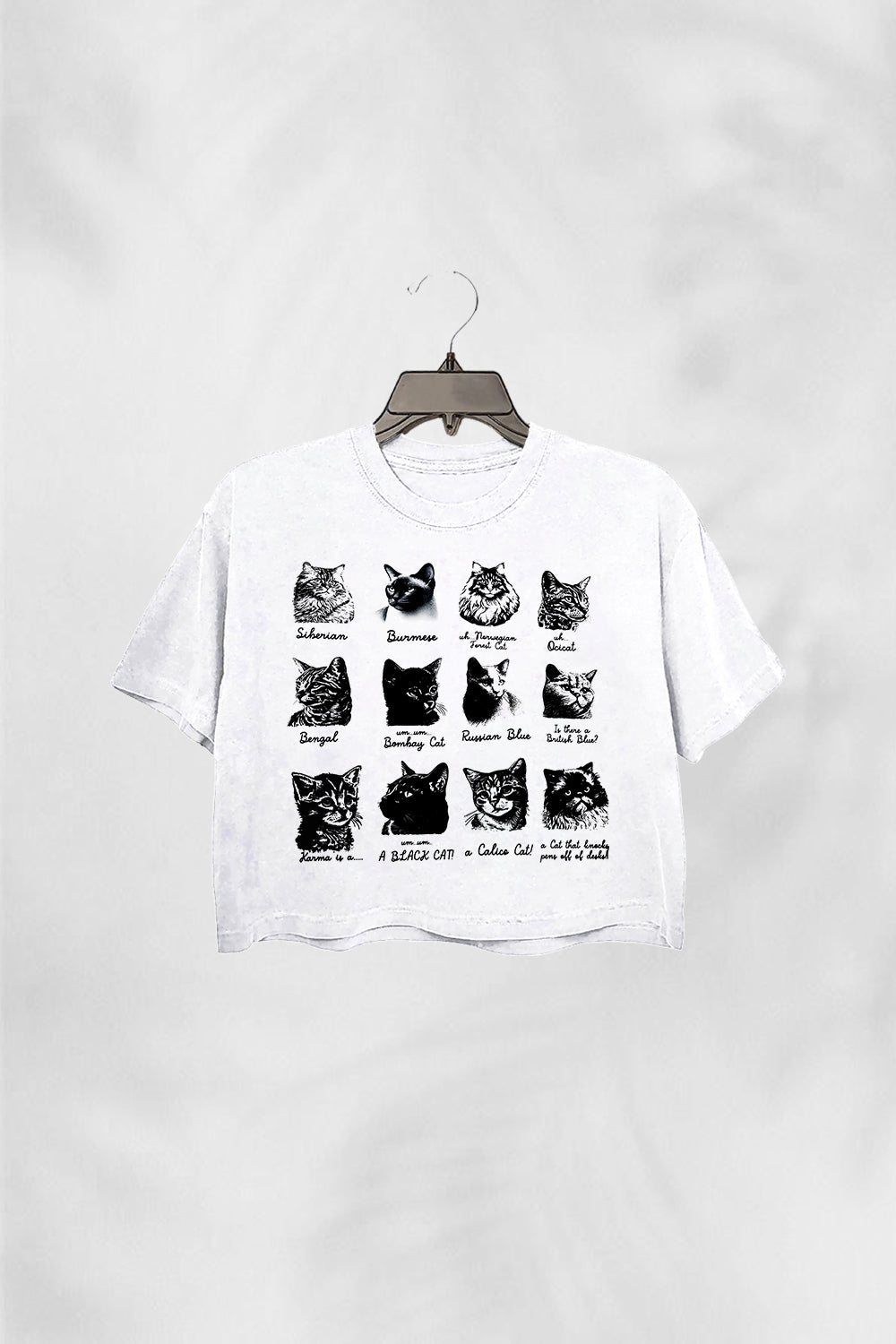 Karma is cat breeds TS cat  Crop Top For Women