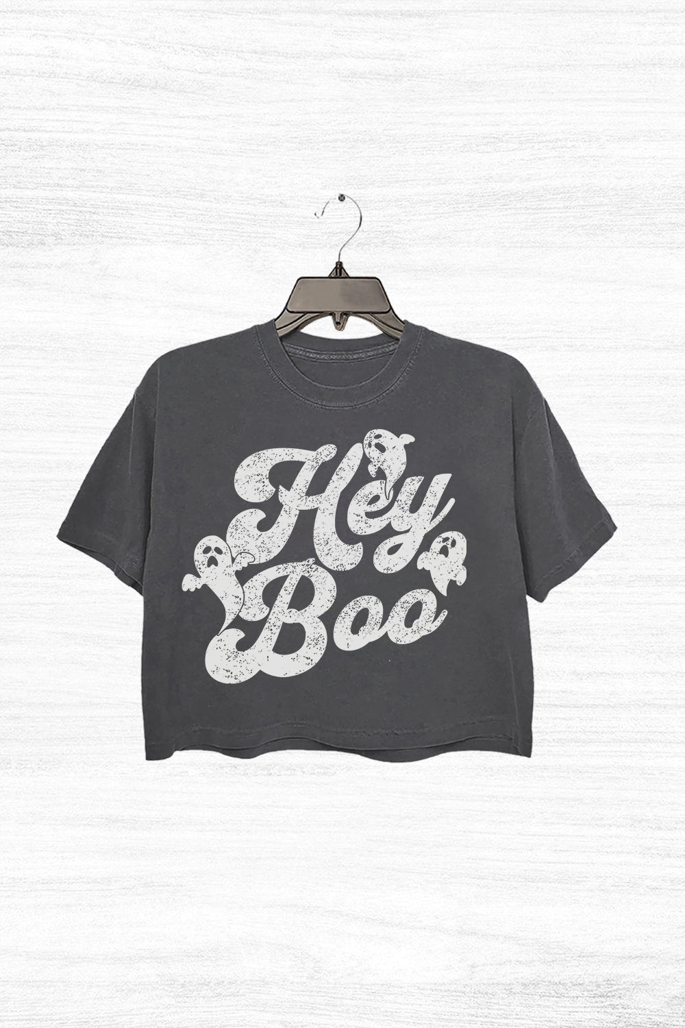 Halloween Funny Ghost Slogan Crop Top For Women