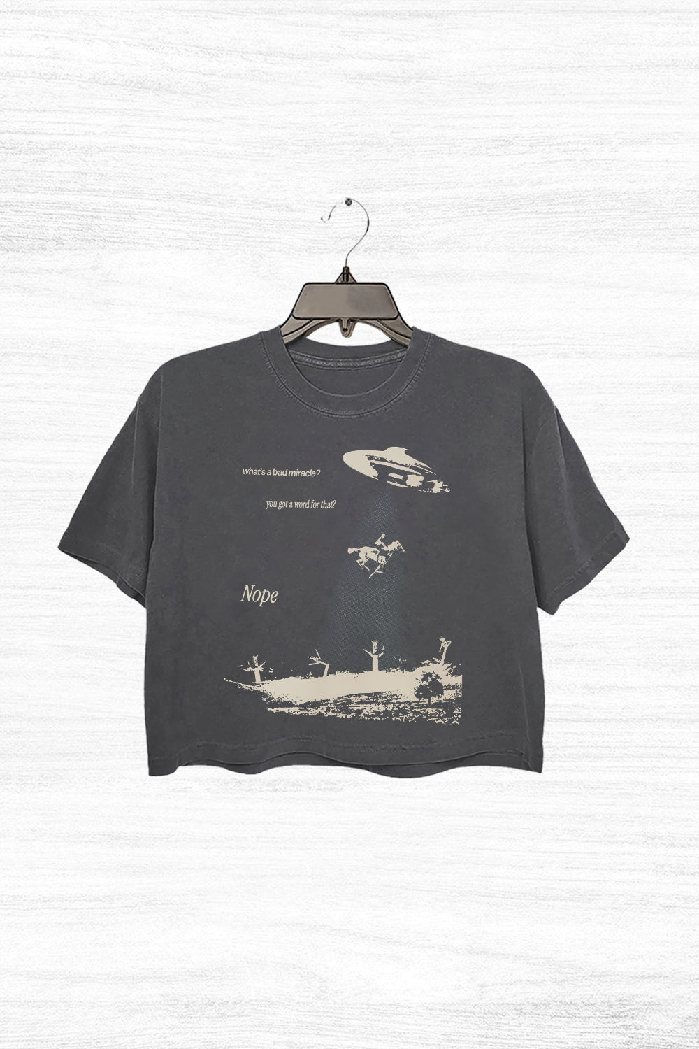 Retro Horror Movie Graphic Crop Top For Women