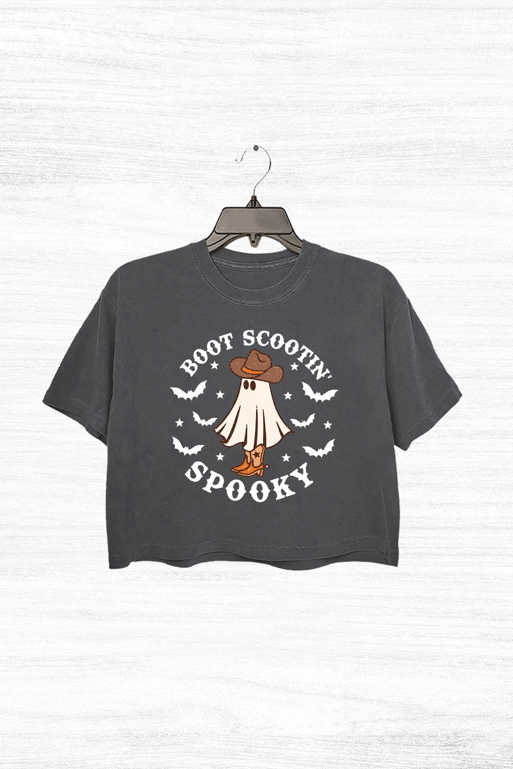 Boot Scootin Spooky Halloween Crop Top For Women