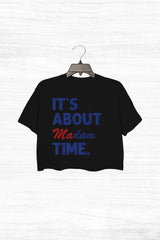 It's About Madam Time Crop Top For Women