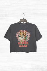 Alpha Male Funny Kitten Crop Top For Women