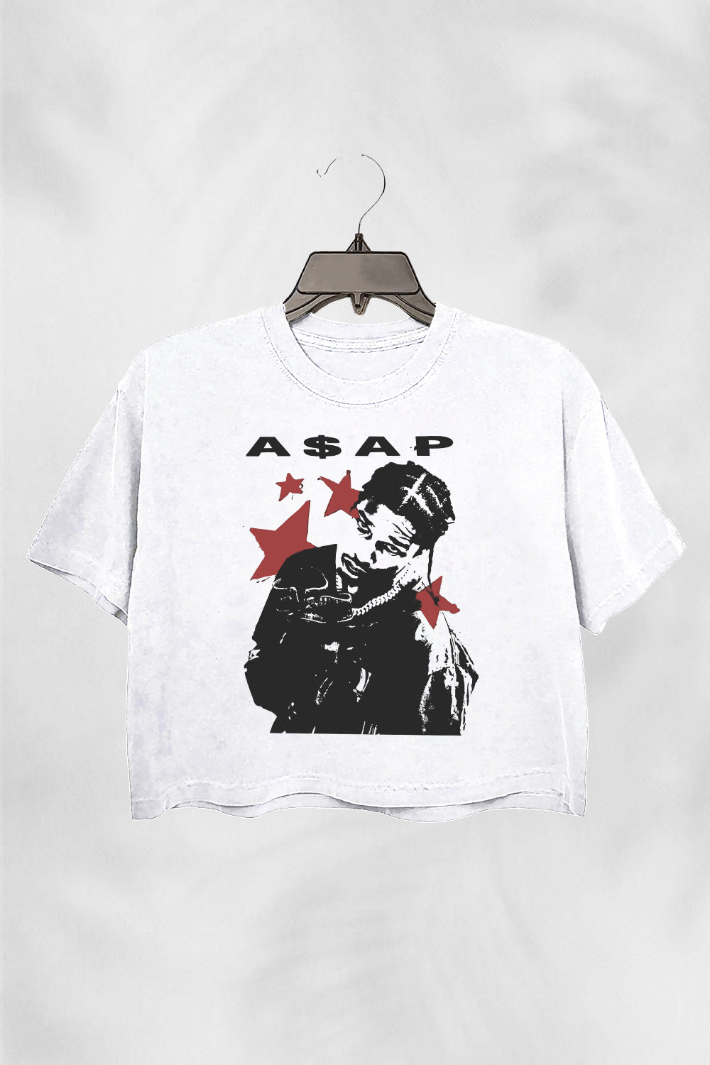 ASAP Rocky Graphic  Crop Top For Women