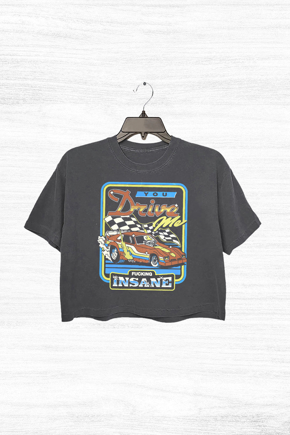 Retro Racing Crop Top For Women