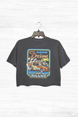 Retro Racing Crop Top For Women