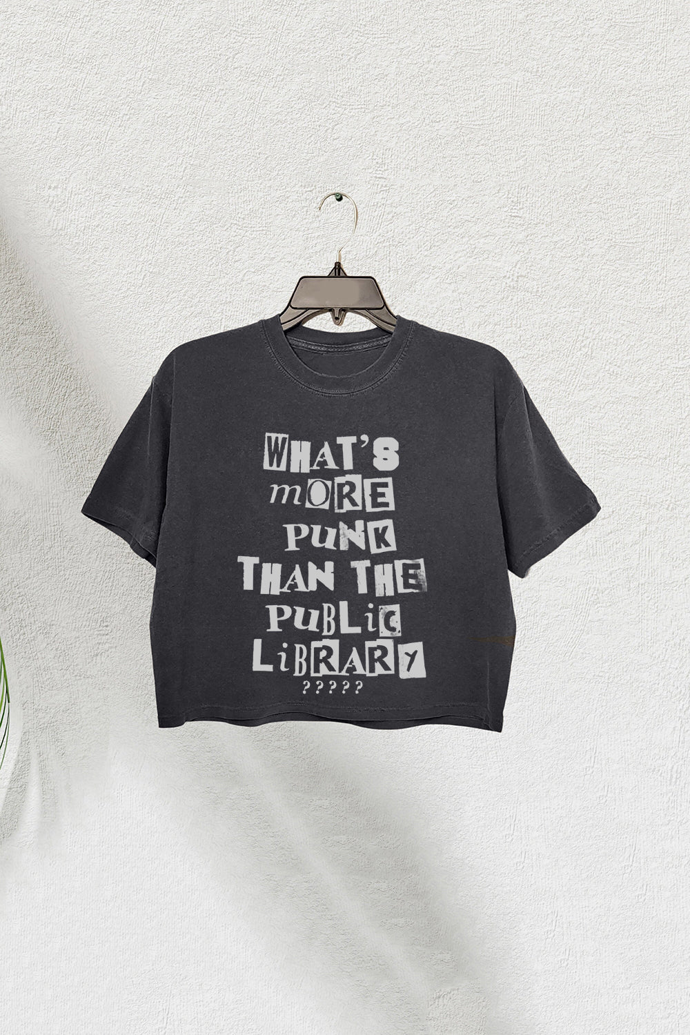 What’s More Punk Than A Public Library Crop Tee For Women