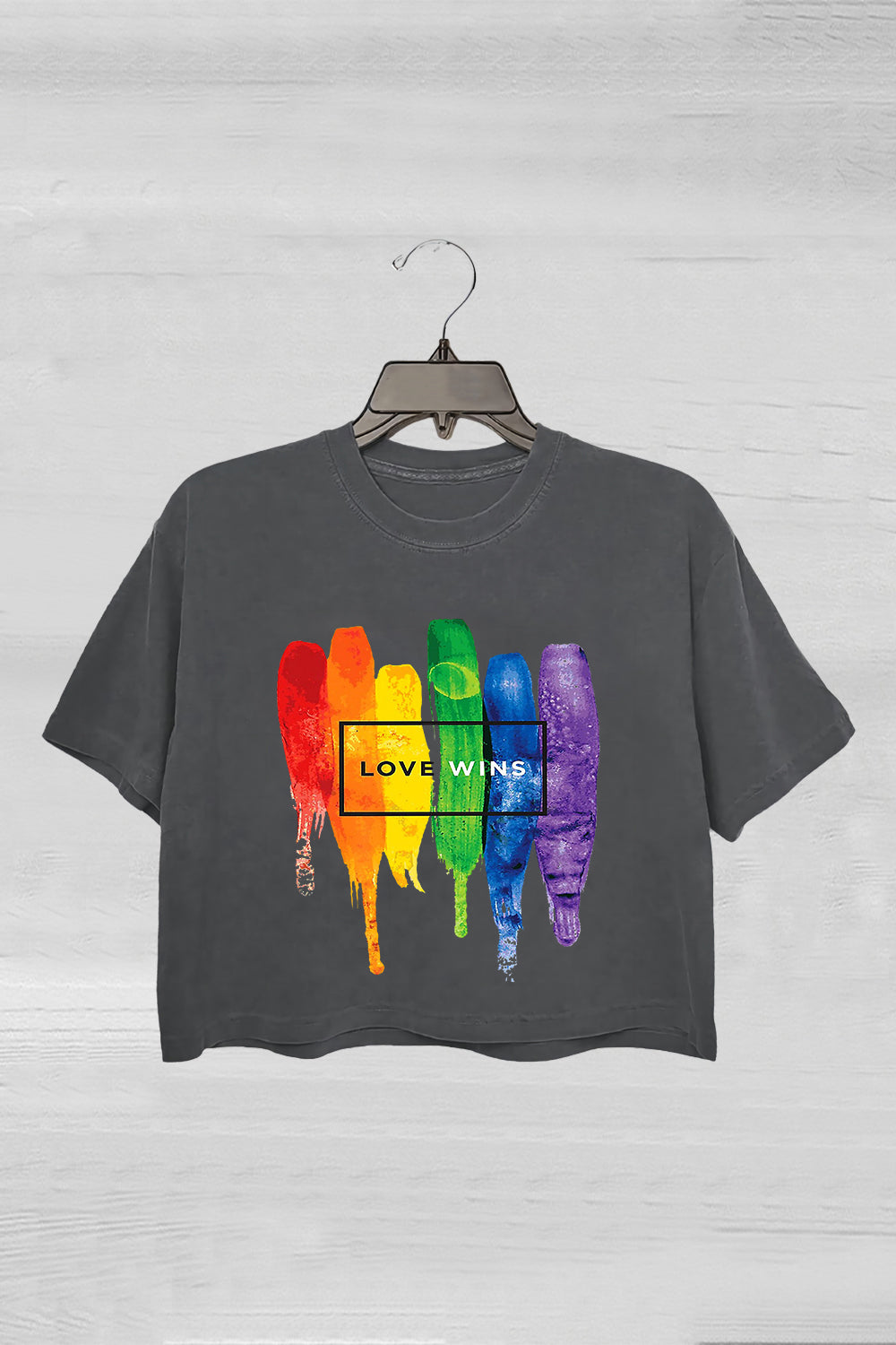 Love Wins LGBTQ+ Crop Tee For Women