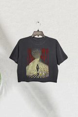 The Mountain Abstract Crop Tee For Women