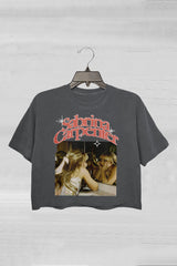 Sab.Rina Vintage 90s World Tour Crop Tee For Women