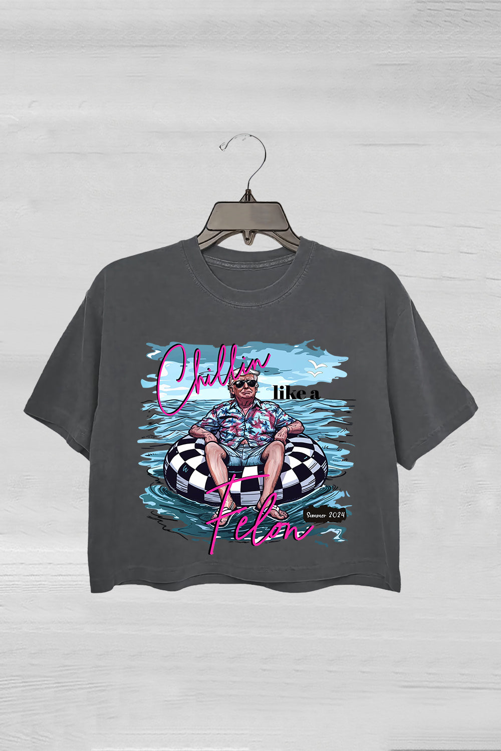 Chillin Like A FELON Crop Tee For Women