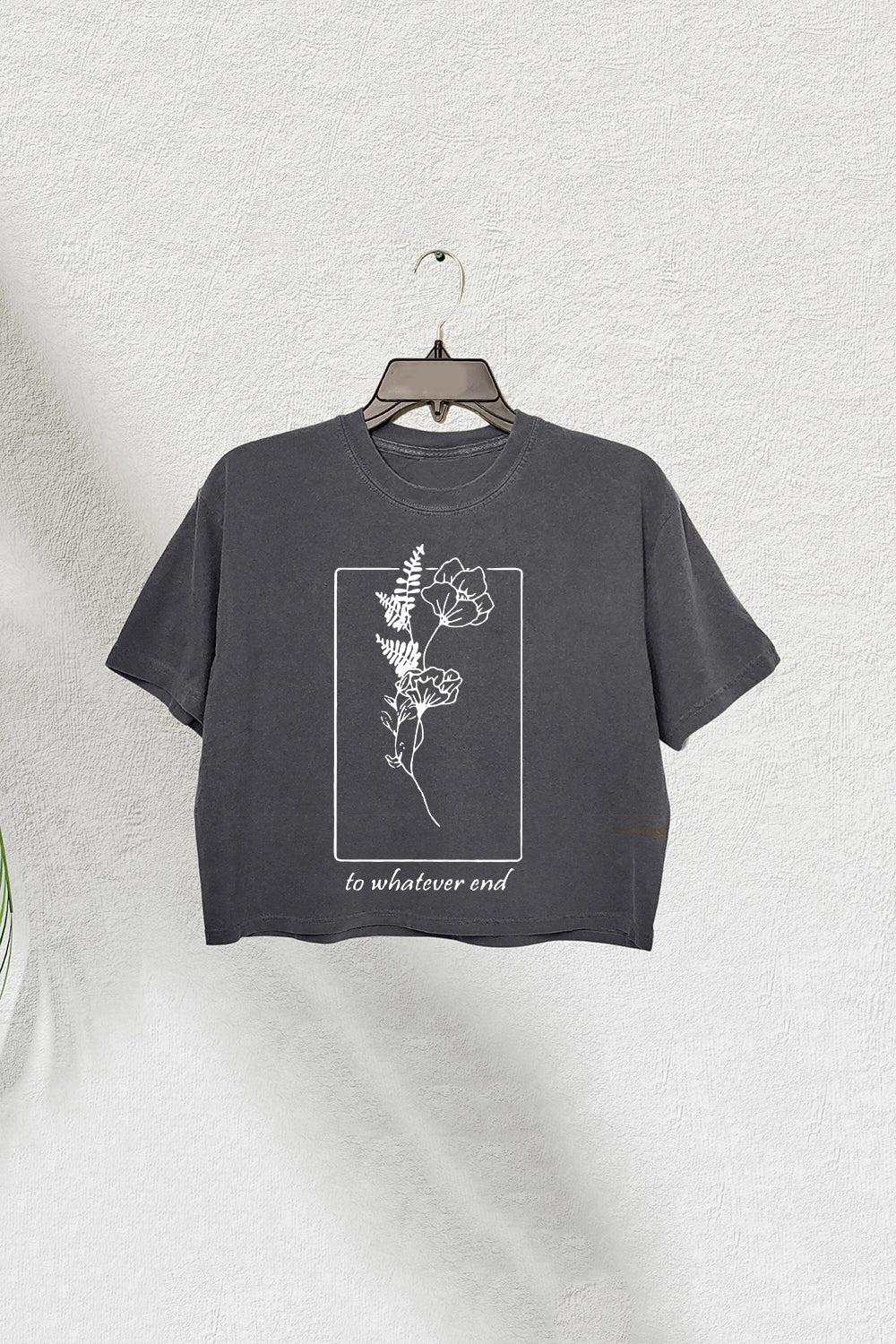 Throne Of Glass Flower Crop Tee For Women
