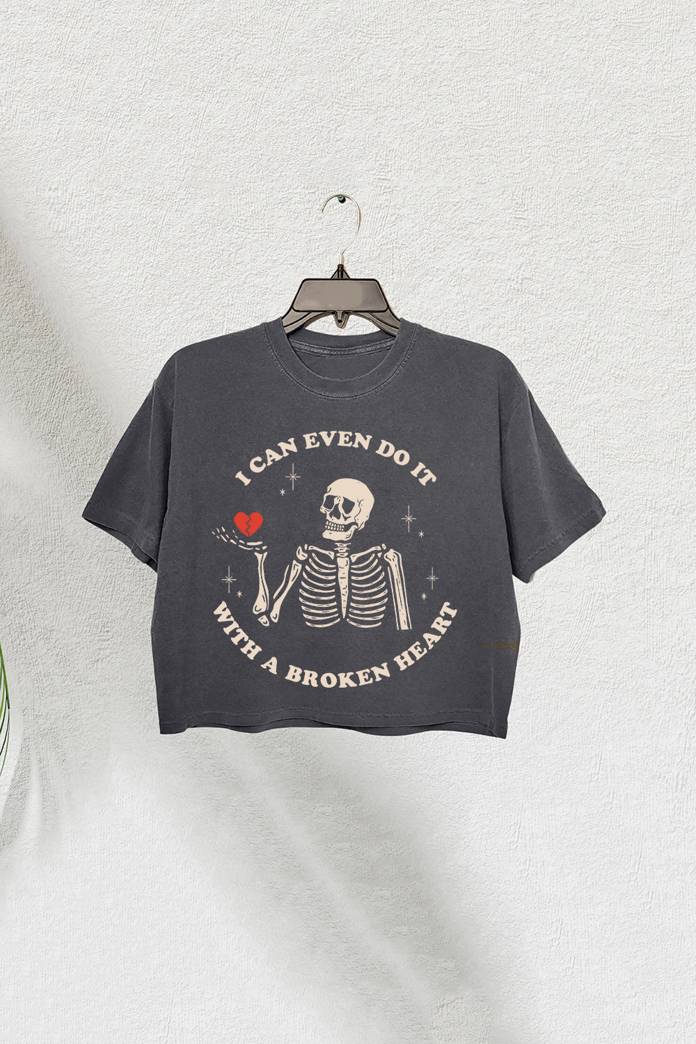 I Can Even Do It With A Broken Heart Crop Tee For Women