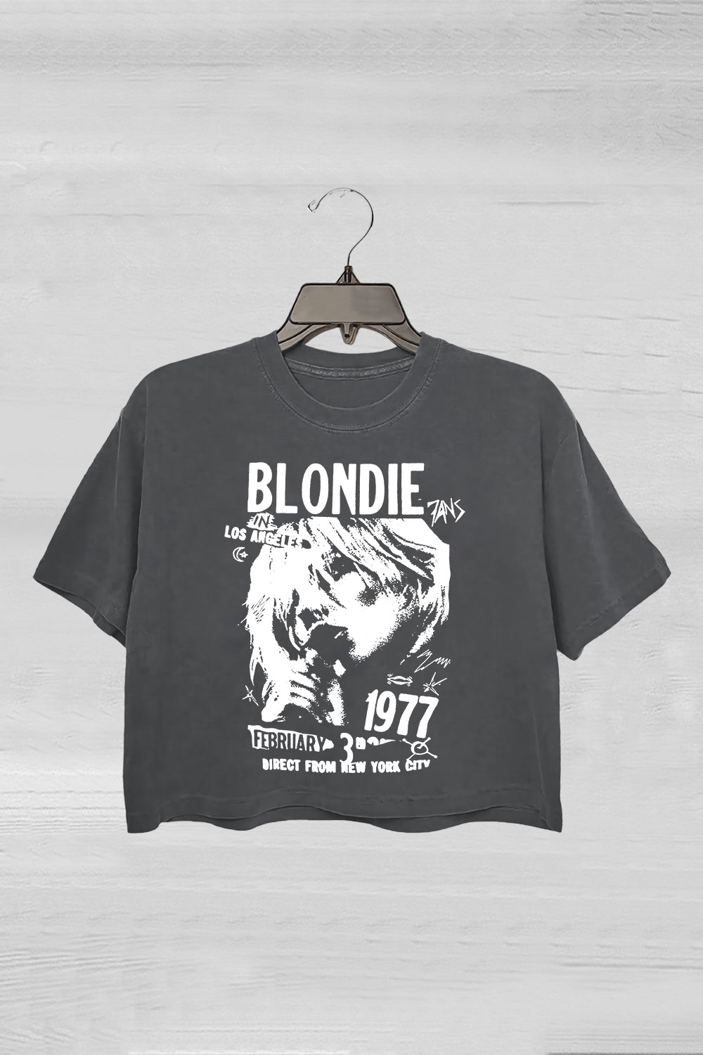 Blondie 1977 Direct From New York City Retro Crop Tee For Women