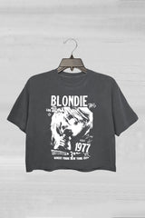 Blondie 1977 Direct From New York City Retro Crop Tee For Women