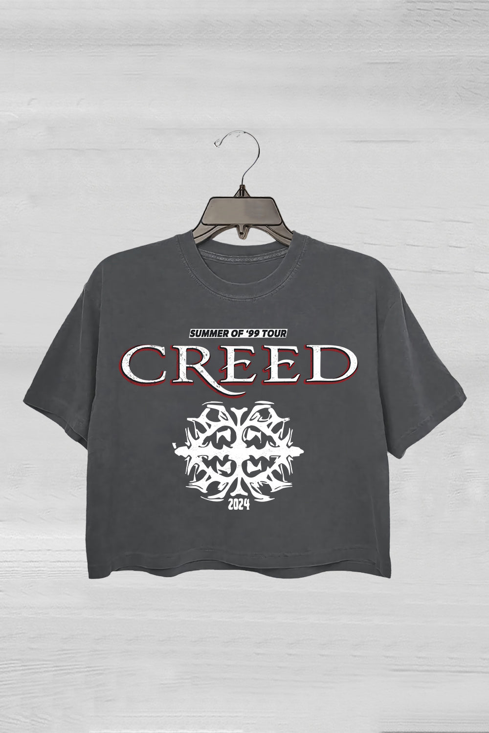 Creed Band 2024 Tour Summer of ’99 Tour Crop Tee For Women
