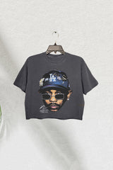 Vintage Kendrick Lamar Graphic Crop Tee For Women