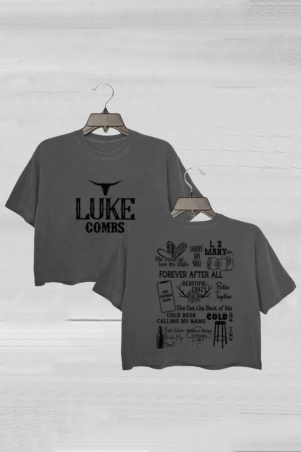 Luke Combs Country Music Cowgirl Crop Tee For Women