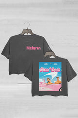 Lando Norris and Oscar Piastri Mclaren Funny Crop Tee For Women
