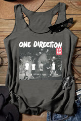 One Direction Tour  Albums Graphic Tank Tee For Women