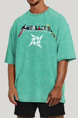 METALLICA-ALBUM washed cotton printed short-sleeved T-shirt