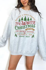 White Christmas Sweatshirt For Women