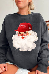 Santa Claus Make America Great Again Sweatshirt For Women
