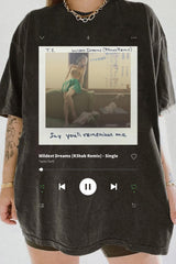 Taylor album playback interface T-shirt