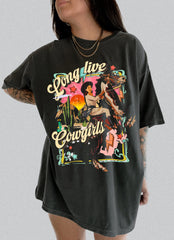 Cowgirl Western Vintage 90s Graphic Tee For Women