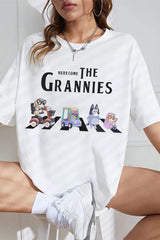 Here Come The Grannies Bluey Tee For Women