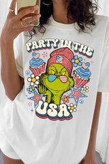 Funny 4th Of July Party in the USA Tee For Women