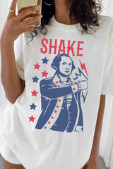 Shake and Bake Matching 4th of July Tee For Women