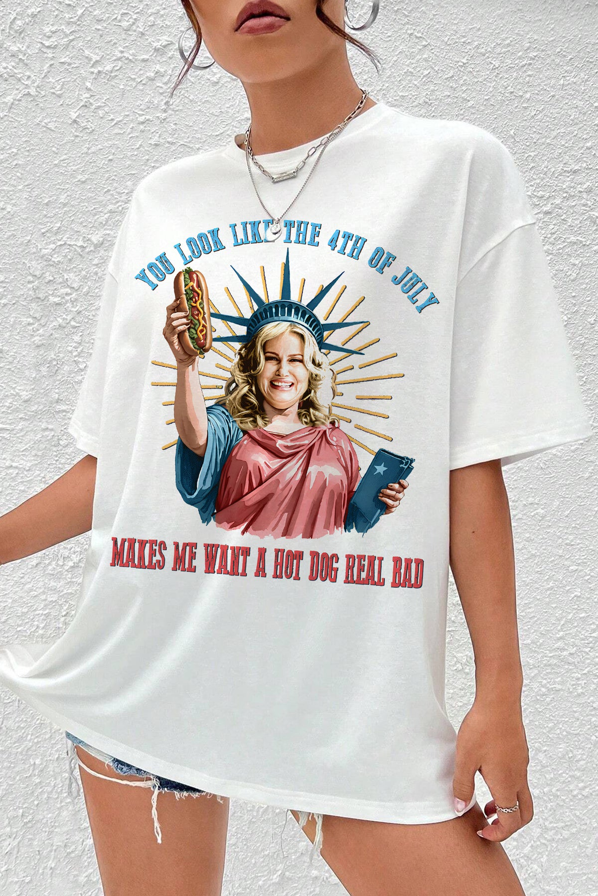 You Look Like The 4th Of July   Hotdog Tee For Women