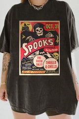 RETRO HALLOWEEN gothic  TEE FOR WOMEN