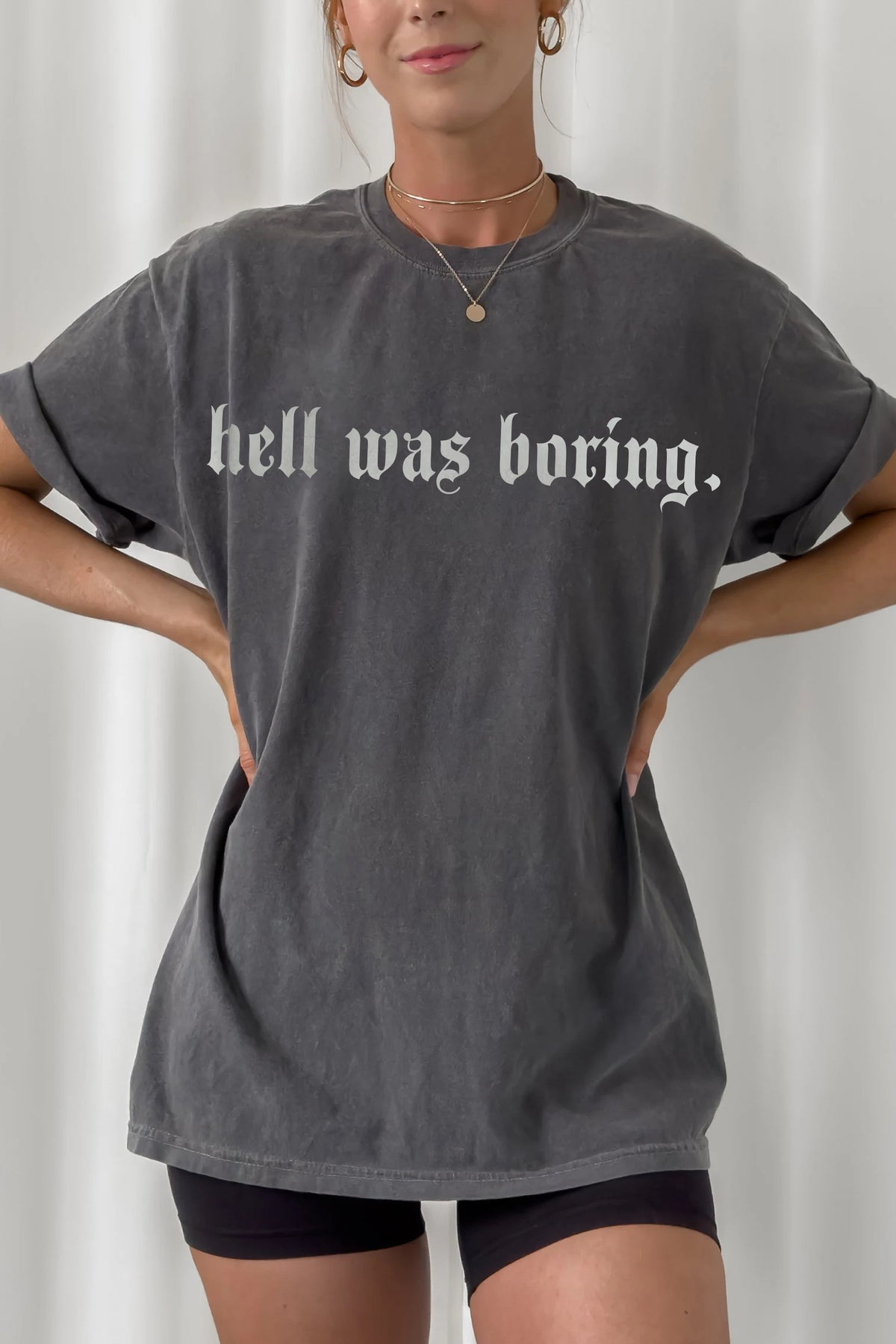 Hell was boring TEE FOR WOMEN