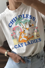 Cat Ladies Tee For Women