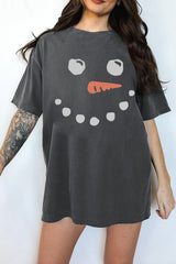 Snowman Christmas Tee For Women